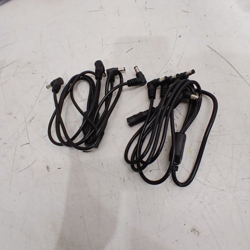 2PK VOLTKARE 4 WAY DC SPLITTER 1 FEMALE TO 4 MALES ADAPTER POWER CORD -5.5MM 12 V - BLACK image 3