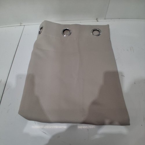 (1 PANEL) ROOM DARKENING GROMMET TOP CURTAIN PANEL - 47" X 82" - LIGHT BROWN / BEIGE image 2