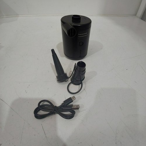 TECHSHARE RECHARGEABLE PORTABLE AIR PUMP - BLACK (MODEL: LQ-168) image 3