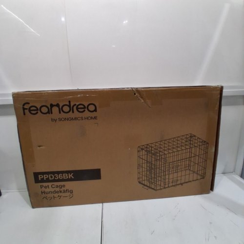 FEANDREA DOG CAGE, PET CRATE WITH 2 DOORS FOR EASY ENTRY - 35" X 25" X 21.5" - BLACK (MODEL: PPD36BK) image 4