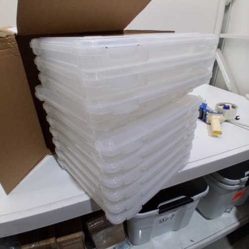 10PK IRIS CLEAR PROJECT CASES - 13" X 12.2" X 1.6" - CLEAR (MODEL: PJC-3000) image 3
