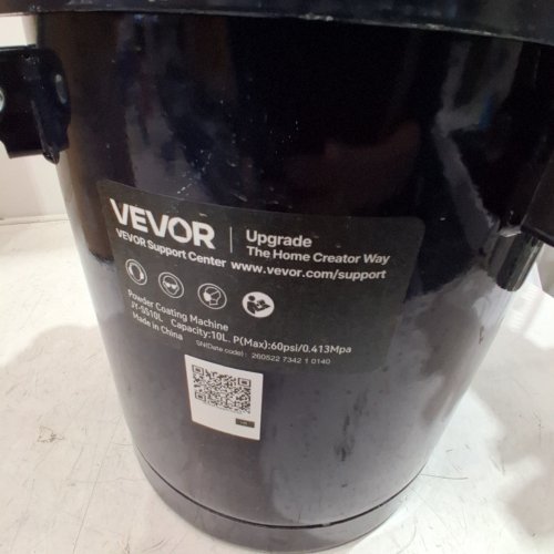 VEVOR POWDER COATING MACHINE - 10 L, 60 PSI - BLACK (MODEL: JV-SS10L) image 6