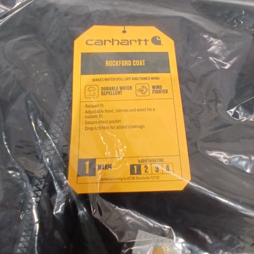 WOMEN'S CARHARTT ROCKFORD WATER REPELLENT COAT - SMALL (4-6) - BLACK (STYLE: 104221-N04) image 3