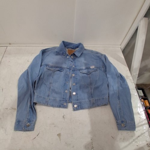 LEVI STRAUSS SIGNATURE VINTAGE EASY TRUCKER DENIM JACKET - EXTRA SMALL - LIGHT BLUE image 2