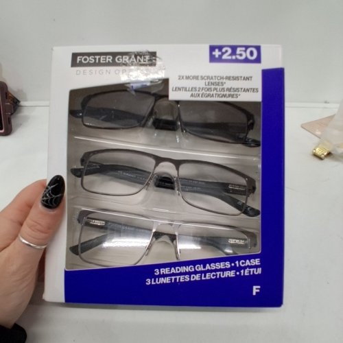 3PK FOSTER GRANT READING GLASSES - +2.50- GREY (STYLE: F) image 4