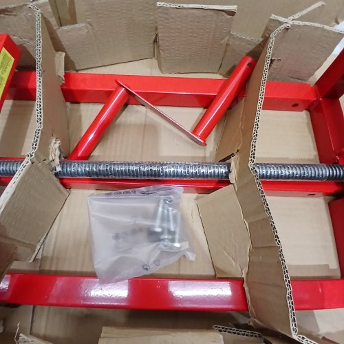 VOUNOT LAWN MOWER JACK LIFTER - 400KG CAPACITY - RED image 3