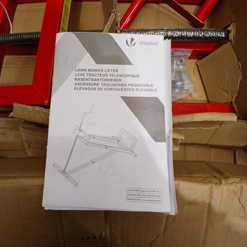 VOUNOT LAWN MOWER JACK LIFTER - 400KG CAPACITY - RED image 4