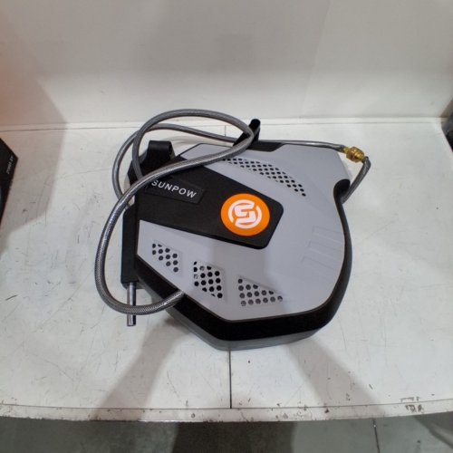 SUNPOW RETRACTABLE GARDEN HOSE REEL - 1/2" - 50FT - GREY/SILVER (MODEL: ZYW03-S15) image 2