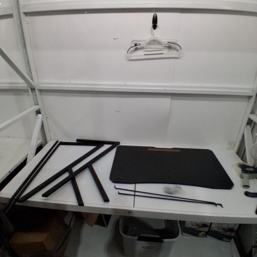 DEILALY CARBON FIBER SURFACE GAMING DESK - 35.4" X 23.6" X 29.5" -BLACK image 2