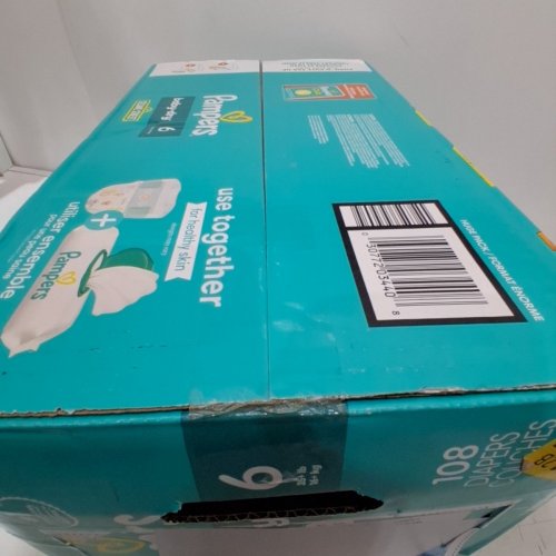 108PK PAMPERS BABY-DRY LEAKPROOF DISPOSABLE DIAPERS - SIZE 6 (35+ LB) - SESAME STREET image 2