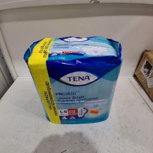 26PK TENA UNISEX PROSKIN OVERNIGHT STRETCH BRIEFS - SUPER ABSORBENCY - LG image 2