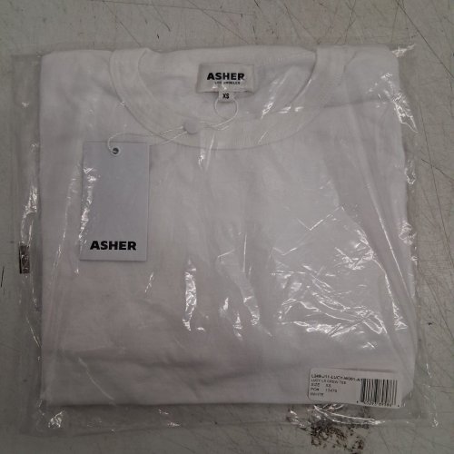 WOMEN'S ASHER LUCY LONG SLEEVE CREW TEE - EXTRA SMALL - WHITE (STYLE: L249-J11-LUCY-W001-A1) image 2