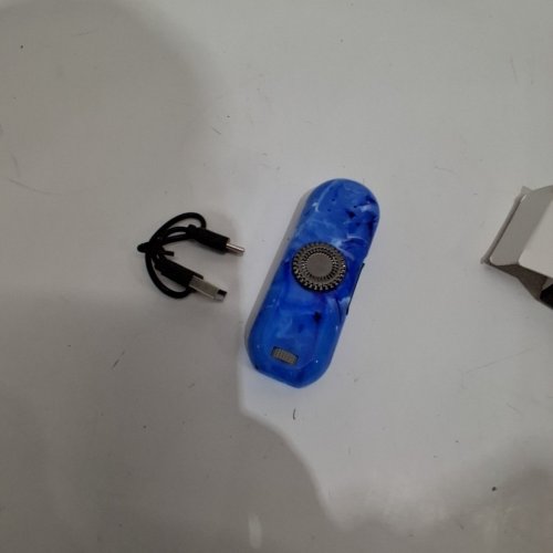 CAT PET LASER POINTER TOY WITH FLASHLIGHT AND SPINNER - BLUE/MULTIPLE PATTERNS (MODEL: TBEEK9129) image 4