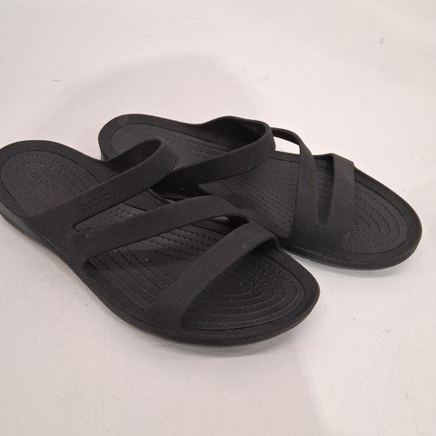 WOMEN'S CROCS SWIFTWATER SANDALS - SIZE 6 - BLACK image 2