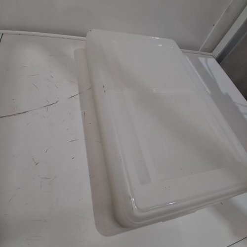 4PK IRIS PLASTIC SPLIT-LID FILE ORGANIZER/STORAGE BINS - 4QT - PEARL (MODEL: FB-31) image 3