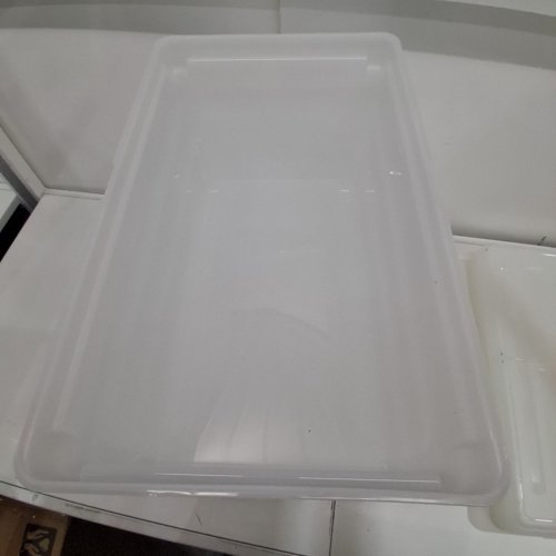 4PK IRIS PLASTIC SPLIT-LID FILE ORGANIZER/STORAGE BINS - 4QT - PEARL (MODEL: FB-31) image 4
