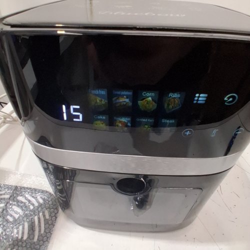 BLUEBOW 8-IN-1 ELECTRIC AIR FRYER WITH DIGITAL LED TOUCHSCREEN - 6 QT - BLACK image 2