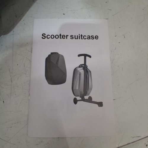 ADVWIN SCOOTER SUITCASE WITH LED LIGHT WHEELS AND TSA LOCKS - 21" - GREY/SILVER/BLACK (MODEL: US51010900) image 6