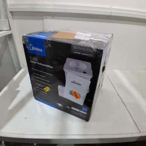 MIDEA CUBE 50 PINT SMART WIFI DEHUMIDIFIER - 4500 SQ. FT - WHITE (MODEL: MAD50S1QWT-A) image 6