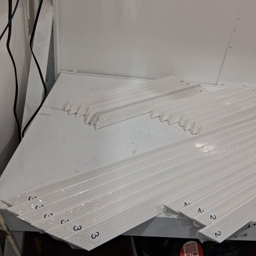 24PC ART3D PRE-CUT READY TO ASSEMBLE MOLDING TRIM - (14) 23", (4) 48", (6) 56.3" - WHITE image 4