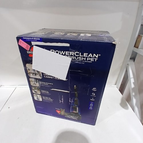 BISSELL POWERCLEAN TURBOBRUSH PET UPRIGHT CARPET CLEANER, POWERFUL & LIGHTWEIGHT - 120V - BLUE - (MODEL:3939C) image 5