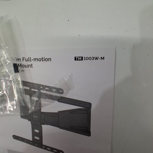 MONTEK ULTRA SLIM FULL MOTION TV WALL MOUNT - MAX 75" - BLACK (MODEL:1003W-M) image 2