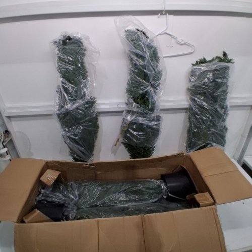 2PK ARTIFICIAL TOPIARY CEDAR TREE FAKE PLANT FOR HOME DECORATION - 8FT - GREEN (MODEL: XHBSA003) image 3