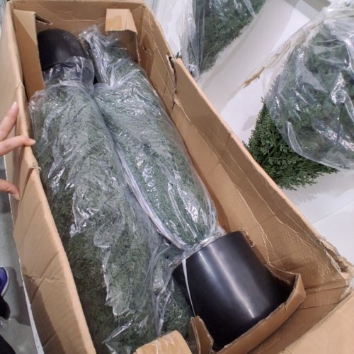 2PK ARTIFICIAL TOPIARY CEDAR TREE FAKE PLANT FOR HOME DECORATION - 8FT - GREEN (MODEL: XHBSA003) image 4