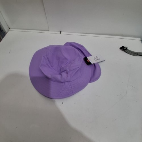 UNISEX WIDE BRIM BUCKET HAT WITH NECK PROTECTION AND CHIN STRAP - UPF50 - SMALL/MEDIUM - PURPLE image 2