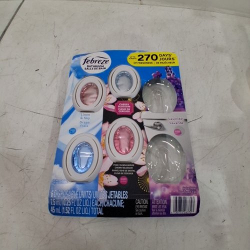 4PK FEBREZE BATHROOM AIR FRESHENERS - 7.5 ML EACH - ASSORTED SCENTS (MODEL: 2013145) image 2