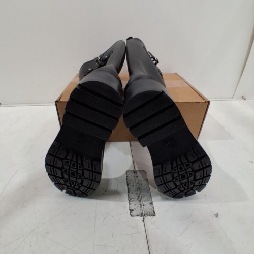 WOMEN'S RUBBER RAIN BOOTS - SIZE 7 - BLACK image 4