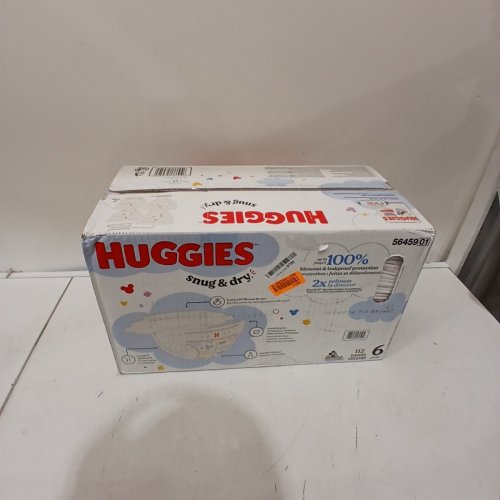 112PK HUGGIES SNUG AND DRY DIAPERS - SIZE 6 (OVER 112LBS ) - DISNEY BABY MICKEY MOUSE (MODEL: 56459) image 3