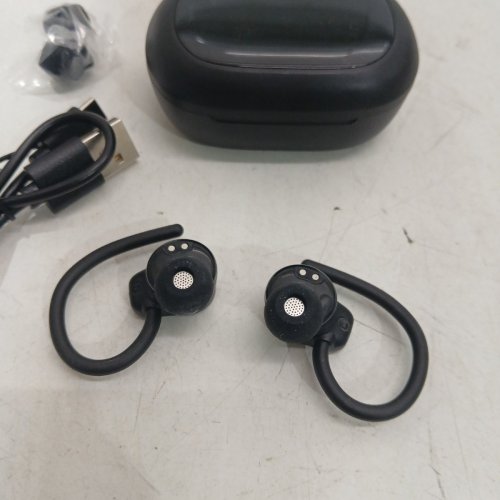 WIRELESS BLUETOOTH EARBUDS WITH ENC NOISE CANCELING AND CHARGING CASE - BLACK (MODEL: S75) image 4