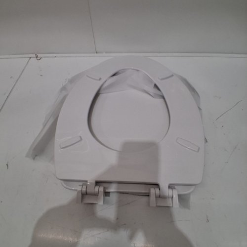 CENTOCO HEAVY DUTY MOLDED PLATIC ELONGATED CLOSED FRONT TOILET SEAT, WHITE (MODEL: DS900-001) image 3