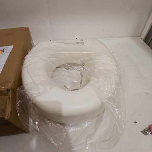 HEALTHSMART PORTABLE ELEVATED TOILET SEAT RISER FOR ELDERLY, 5" WHITE (MODEL: 522-1508-1900HS) image 2
