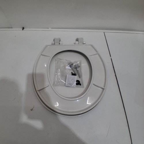 BEMIS ROUND-FRONT PLASTIC TOILET SEAT - 15" - WHITE (MODEL: 730EC 000) image 4