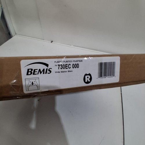 BEMIS ROUND-FRONT PLASTIC TOILET SEAT - 15" - WHITE (MODEL: 730EC 000) image 5