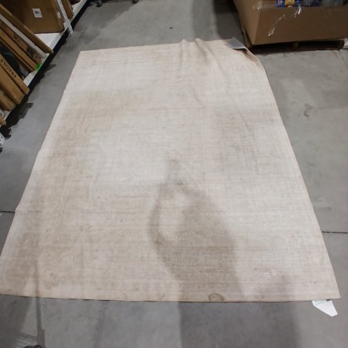 WASHABLE NON-SLIP SOFT LOW PILE AREA RUG - 8FT 10" X 7FT - BEIGE image 2