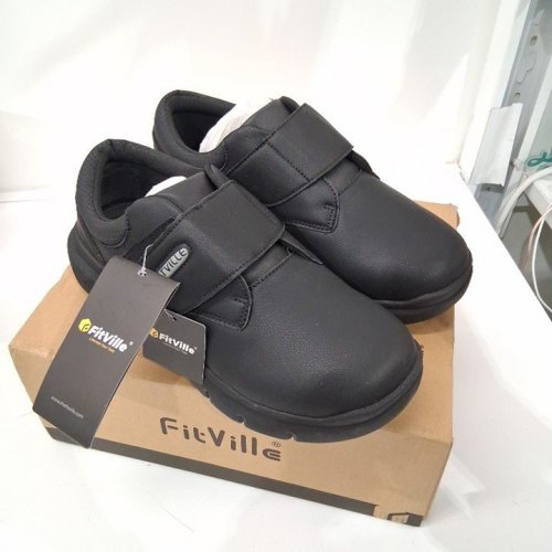 MEN'S FITVILLE EASYTOP DELUXE DRESS SHOES - 9.5 - BLACK (STYLE: ETDCBLACK9_5EW) image 4