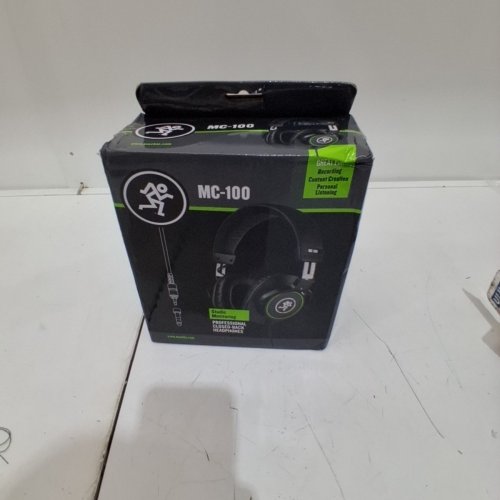 MACKIE MC SERIES PROFESSIONAL CLOSED BACK WIRED OVER-EAR HEADPHONES - BLACK (MODEL: MC-100) image 2