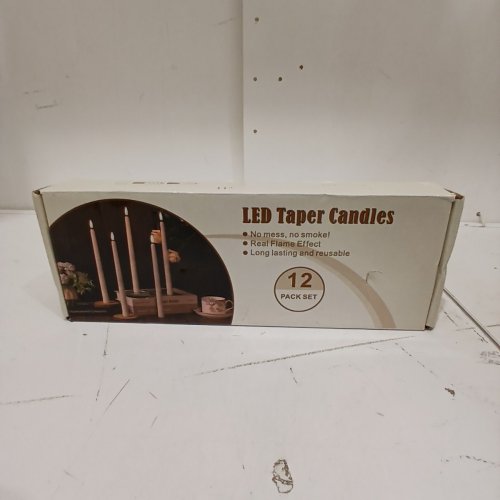 12PK IMAGE LED TAPER CANDLES WITH REMOTE - 10" - IVORY image 4