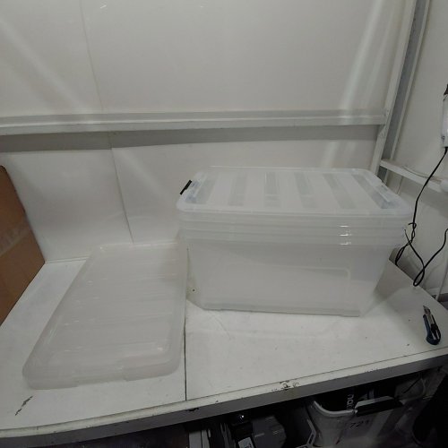 4PK IRIS STACK & PULL MULTI-PURPOSE STORAGE BINS/BOX - 72QT/EACH - CLEAR (MODEL: TB-62) image 2