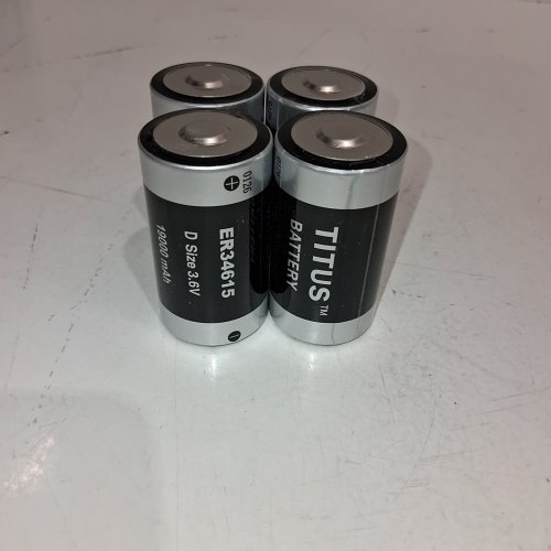4PK TITUS LITHIUM BATTERIES - D SIZE, 3.6 V, 19000 MAH (MODEL: ER34615) image 2