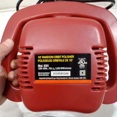 KING CANADA RANDOM ORBIT POLISHER - 110V - 10" (MODEL: 8301) image 3