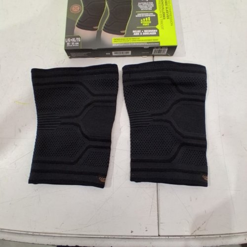 2PK COPPER FIT COMPRESSION KNEE SLEEVE - LARGE/EXTRA LARGE - BLACK (MODEL: 2034172) image 3