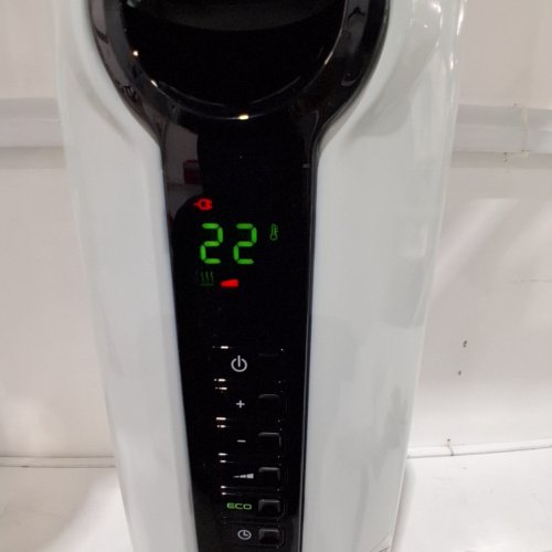 DELONGHI RADIAS OIL FILLED RADIATOR, ECO DIGITAL FULL ROOM RADIANT ELECTRIC SPACE HEATER - LIGHT GREY (MODEL:TRRS0715ECA) image 2