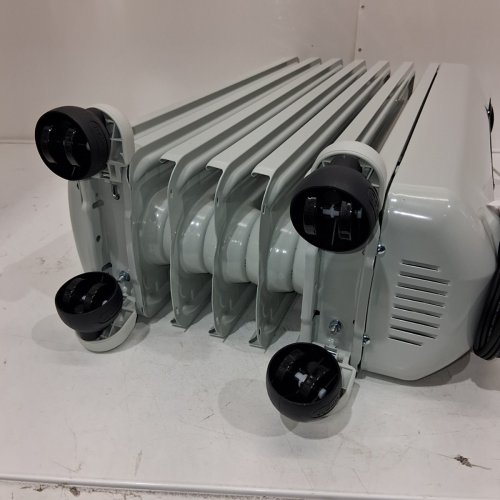 DELONGHI RADIAS OIL FILLED RADIATOR, ECO DIGITAL FULL ROOM RADIANT ELECTRIC SPACE HEATER - LIGHT GREY (MODEL:TRRS0715ECA) image 5