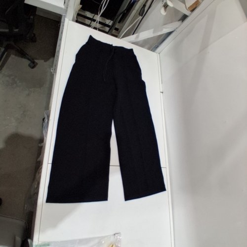 WOMEN'S TALBOTS BALANCE DRAWSTRING WIDE-LEG PANTS - SMALL - BLACK image 2