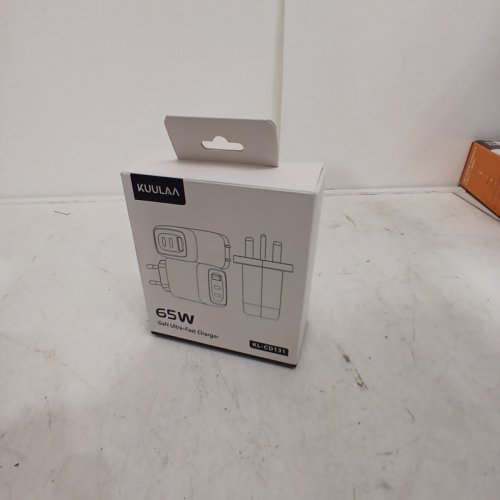 2PC KUULAA GAN USB CHARGING BLOCK & USB-C POWER CORD - 65W - LIGHT BLUE (MODEL: KL-CD131) image 4