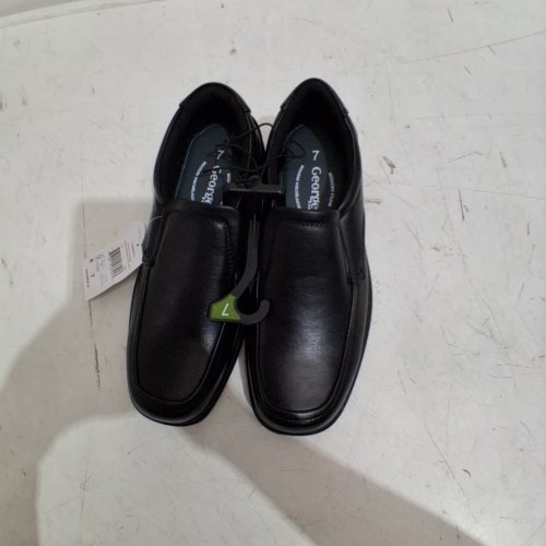 GEORGE MENS SLIP ON DRESS SHOES - SIZE 7 - BLACK image 4
